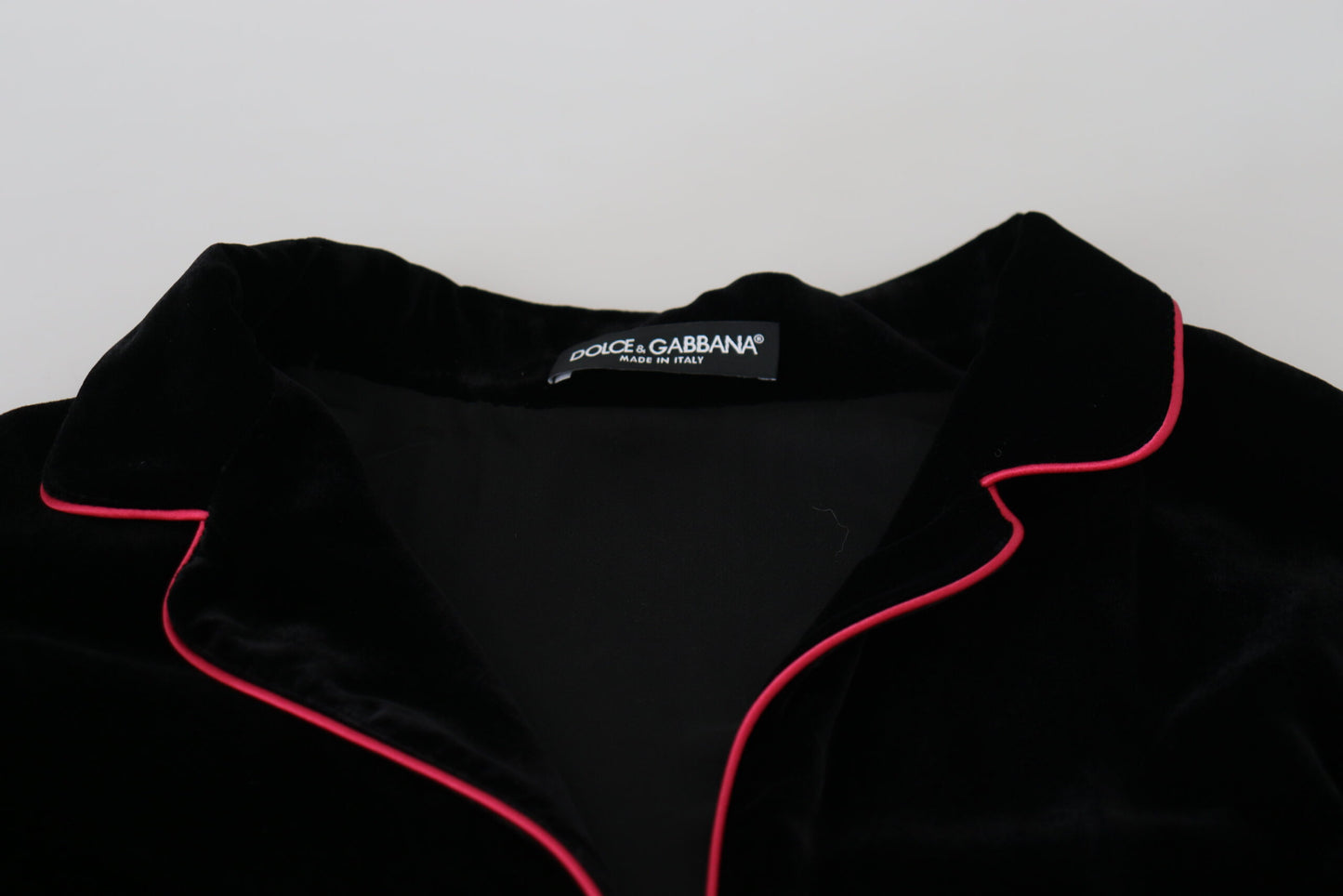 Blazer ceinturé à boutons noirs Dolce &amp; Gabbana en viscose