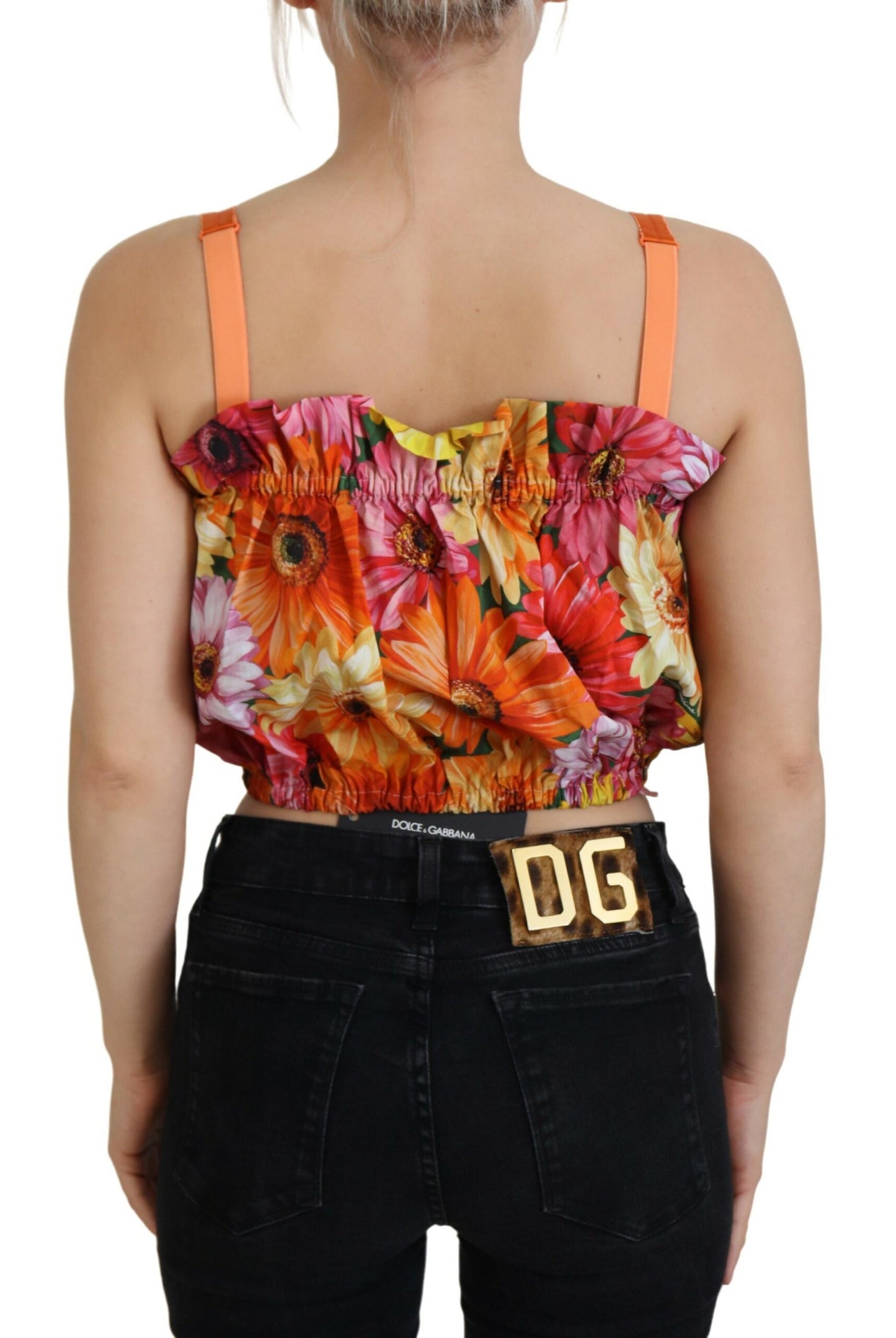 Chemisier court Dolce &amp; Gabbana en coton à fleurs