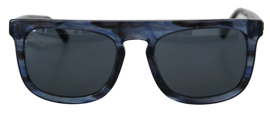 Lunettes de soleil à monture intégrale en acétate bleu Dolce &amp; Gabbana DG4288
