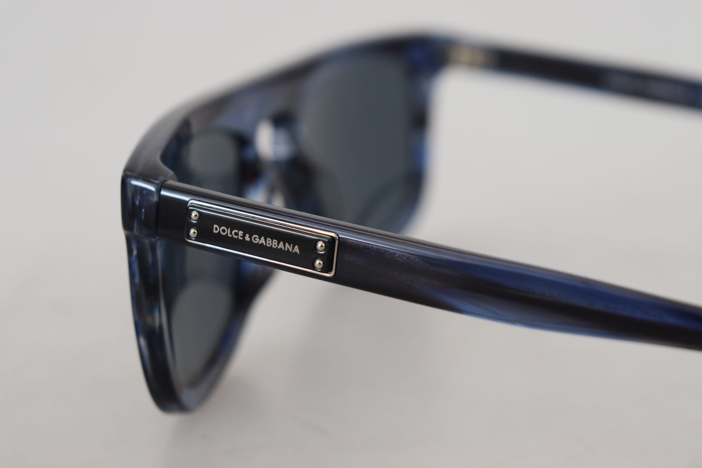 Lunettes de soleil à monture intégrale en acétate bleu Dolce &amp; Gabbana DG4288