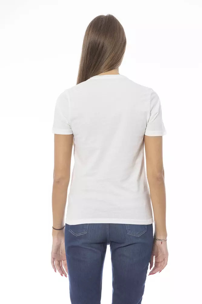 Baldinini Trend White Cotton T-Shirt