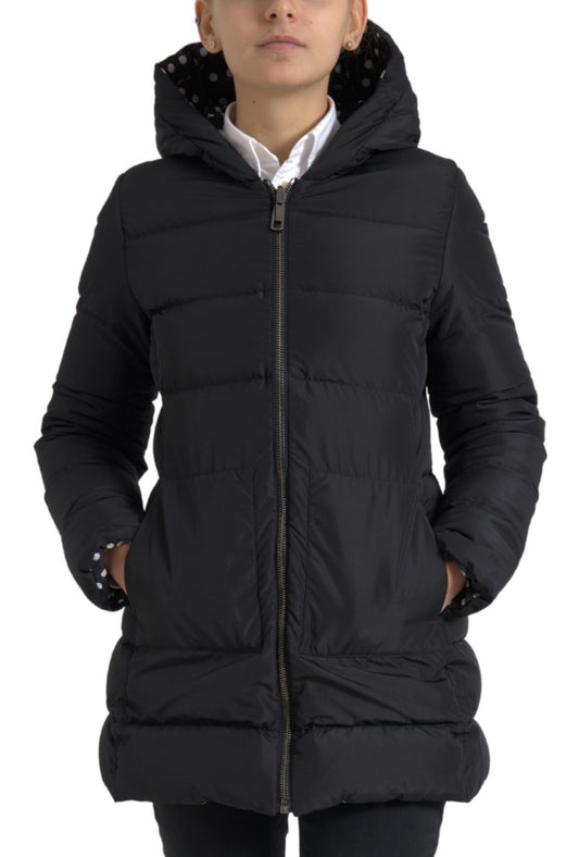 Veste réversible à capuche en polyester noir Dolce &amp; Gabbana
