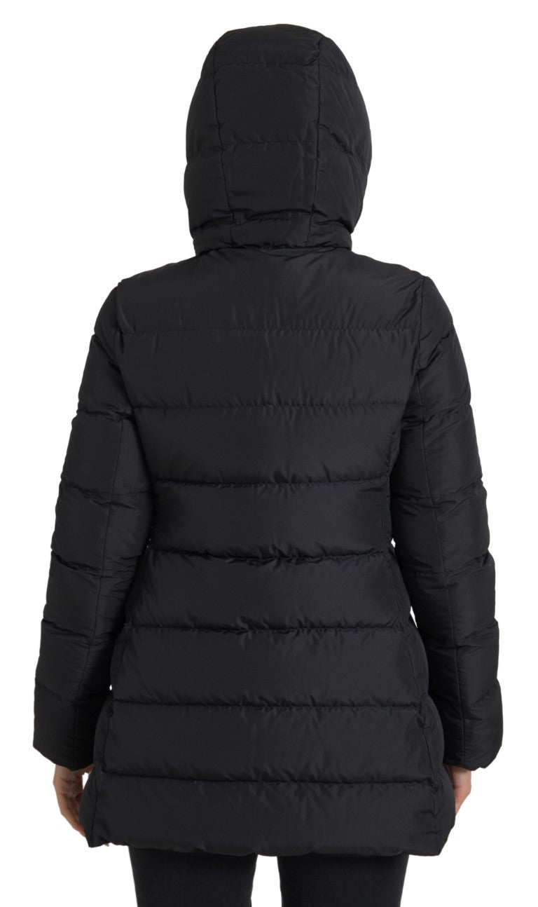 Veste réversible à capuche en polyester noir Dolce &amp; Gabbana