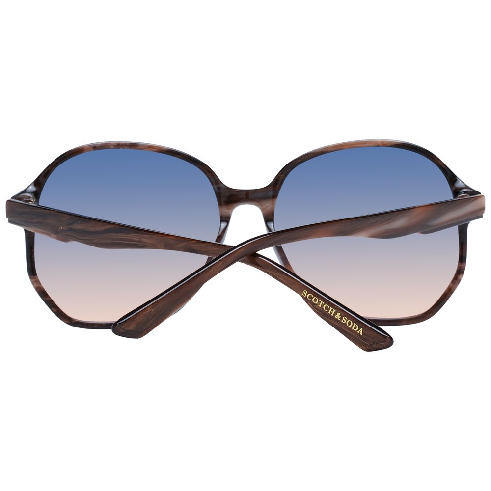 Lunettes de soleil marron Scotch &amp; Soda pour femme