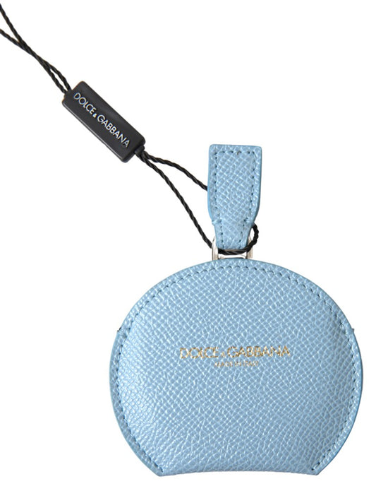 Dolce &amp; Gabbana Spiegelhalter aus hellblauem Kalbsleder