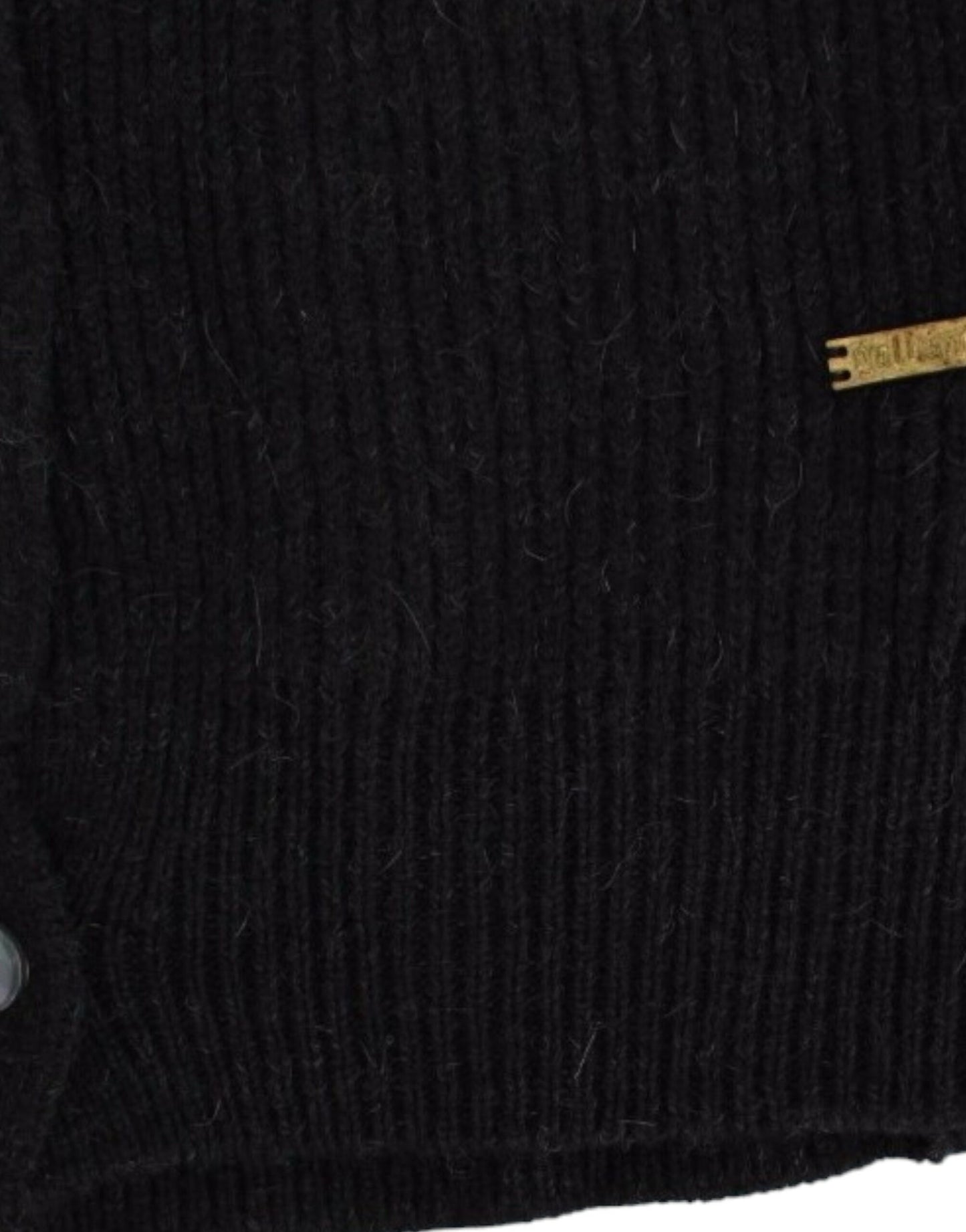Cardigan en laine noire John Galliano