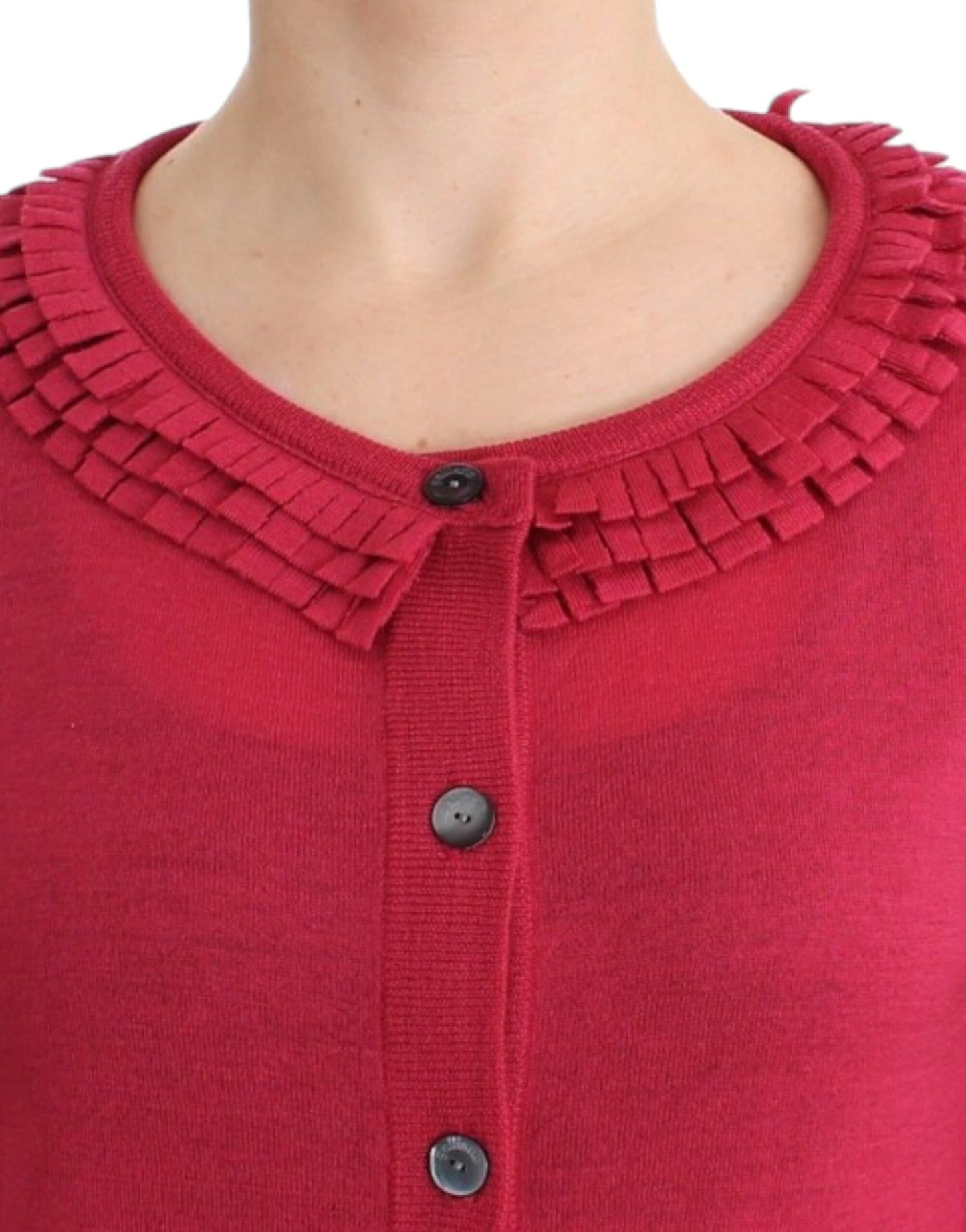 Cardigan en laine rose John Galliano