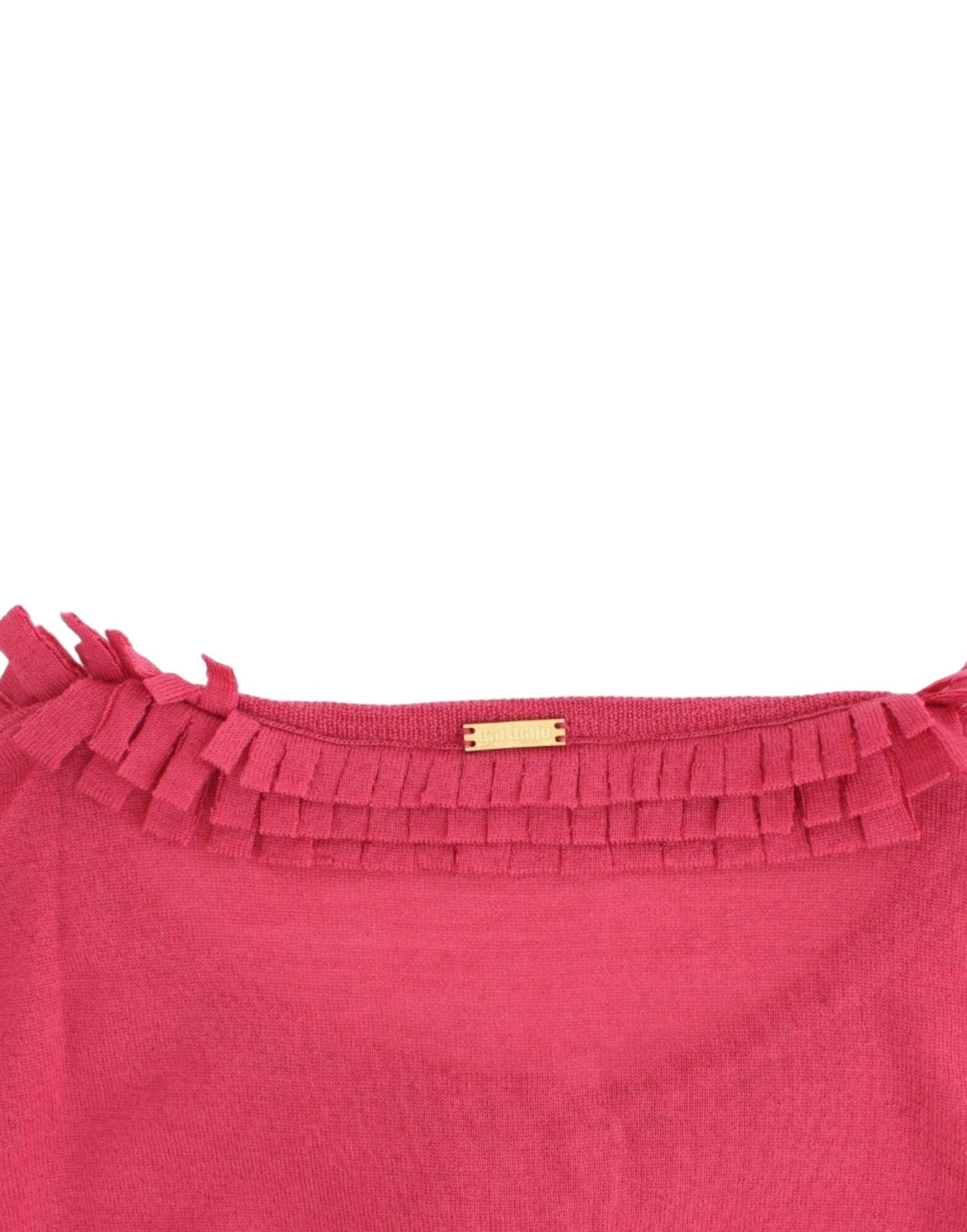 Cardigan en laine rose John Galliano