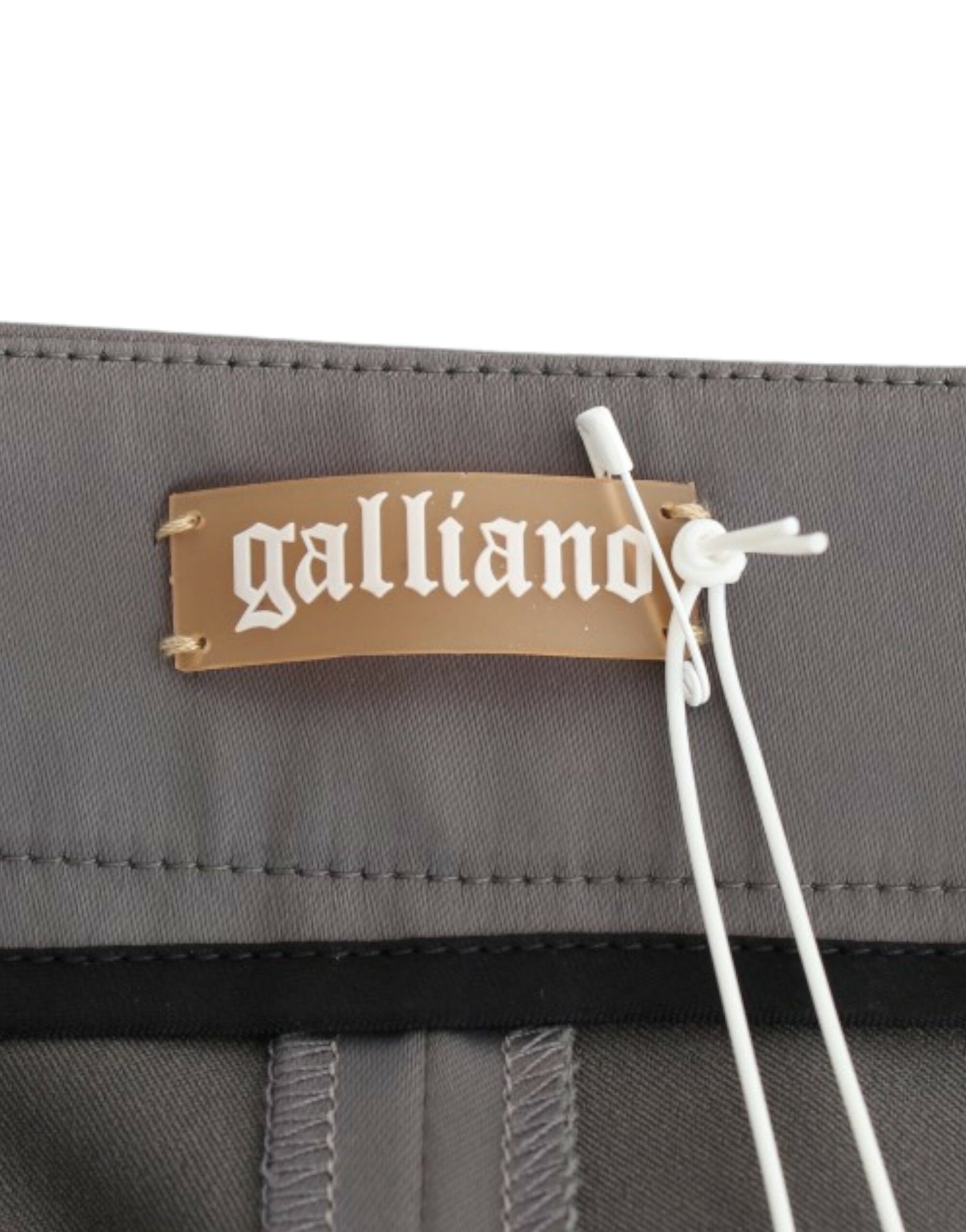 Pantalon slim gris John Galliano