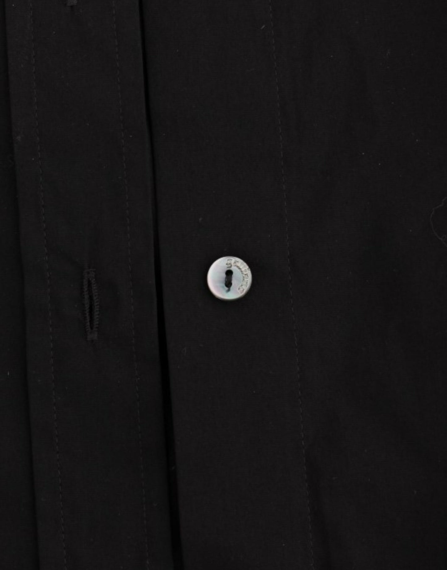 John Galliano Haut chemise en coton noir