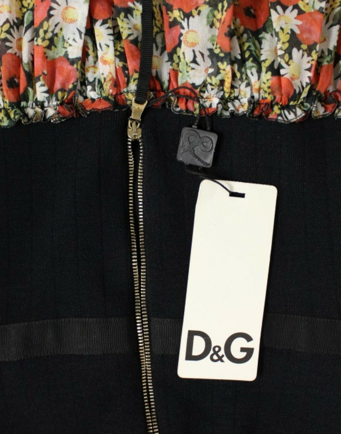 Dolce &amp; Gabbana – Mehrfarbiges Neckholder-Kleid mit Blumenmuster