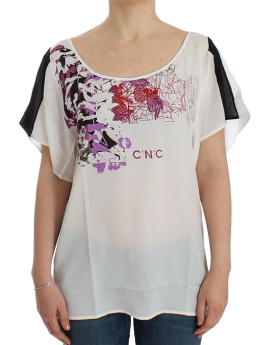 Chemisier imprimé à motif Costume National White
