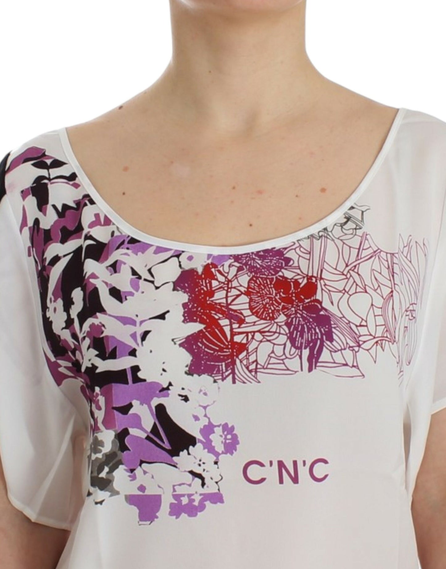 Chemisier imprimé à motif Costume National White