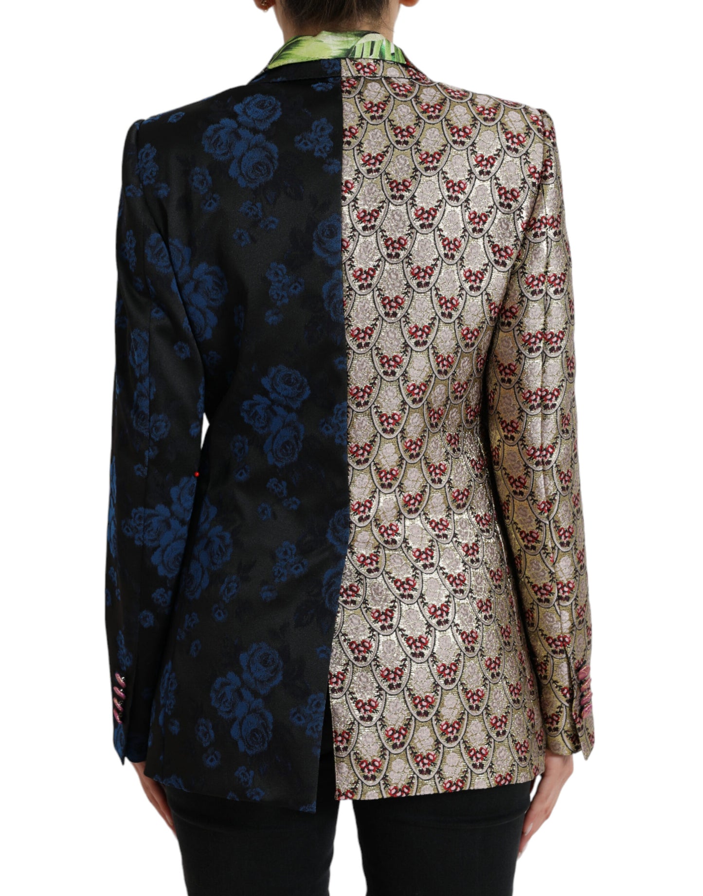 Veste en jacquard patchwork floral multicolore Dolce &amp; Gabbana