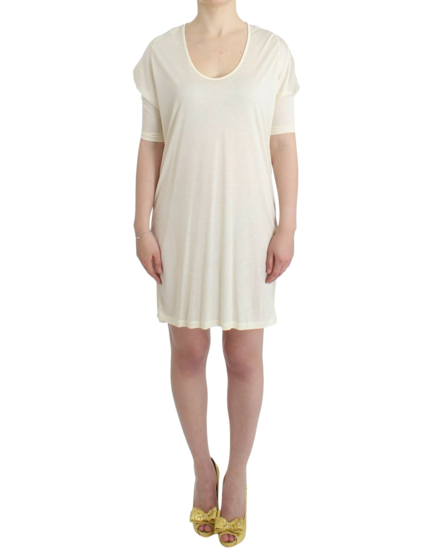 Robe tube en modal blanc Costume National