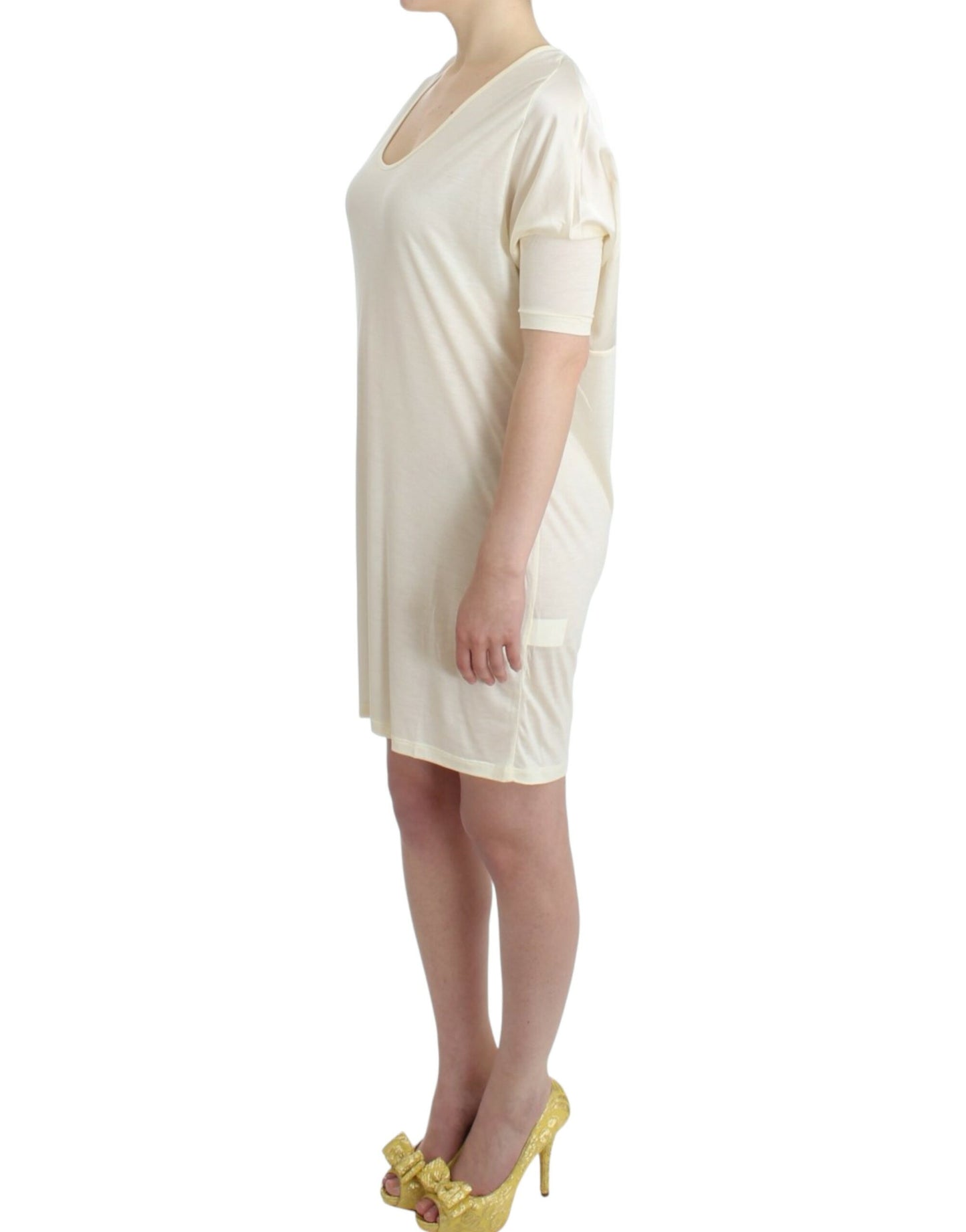 Robe tube en modal blanc Costume National