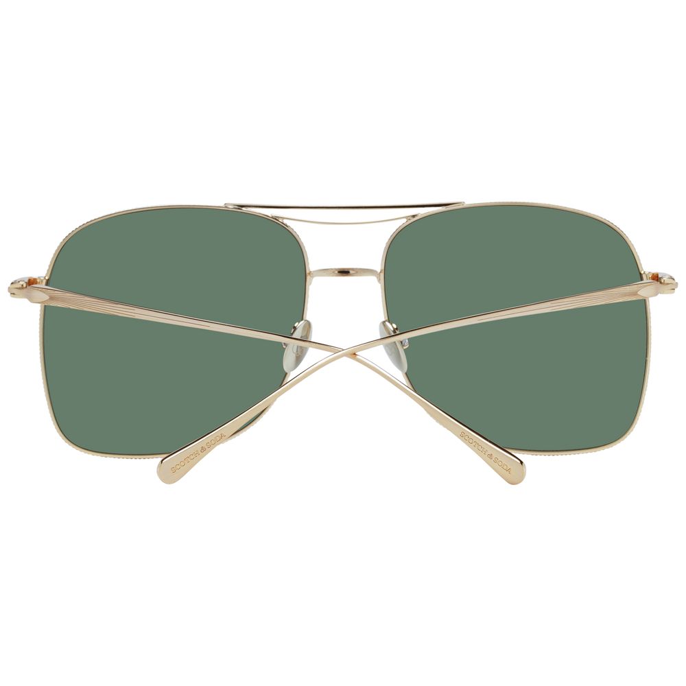 Scotch & Soda Gold Stainless Steel Sunglasses