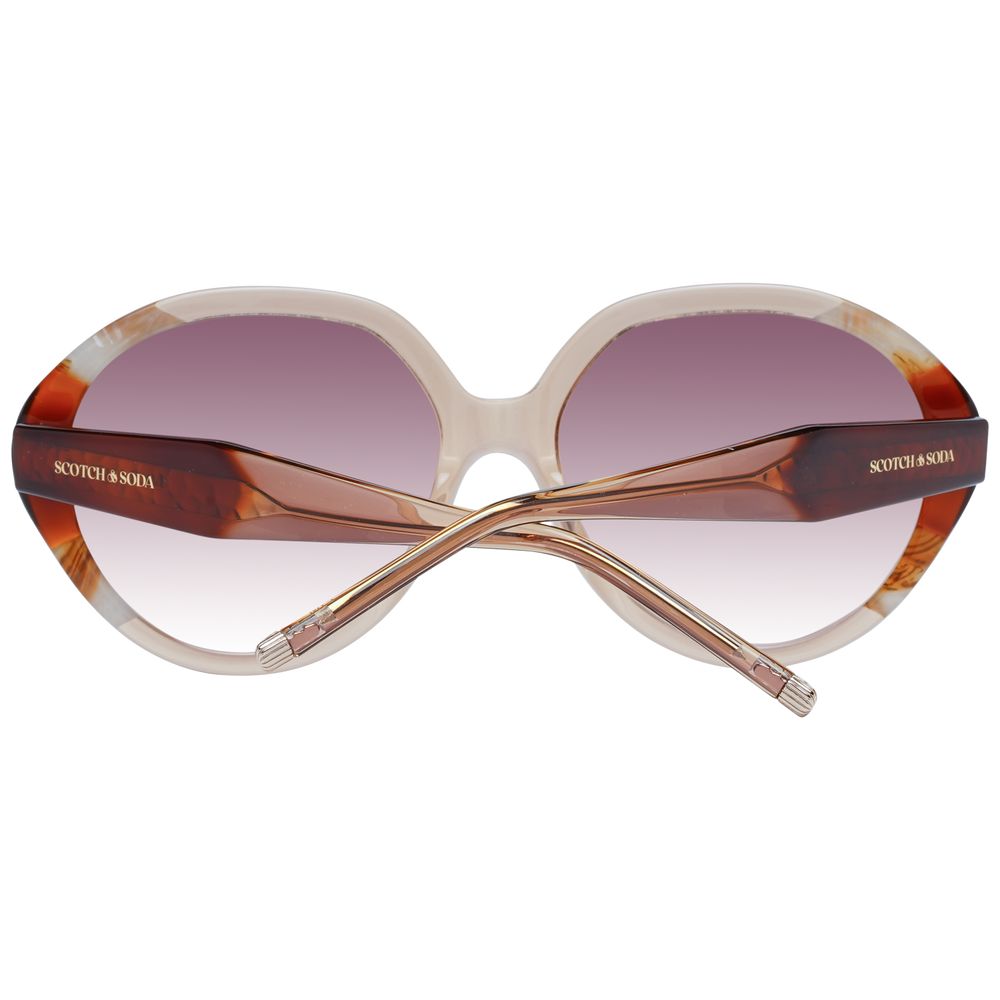 Lunettes de soleil marron Scotch &amp; Soda pour femme