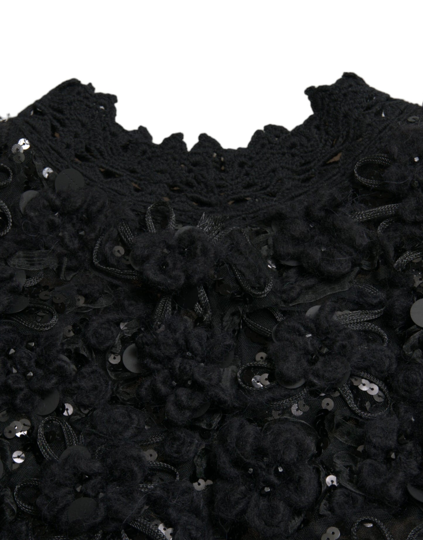 Pull noir à paillettes Dolce &amp; Gabbana