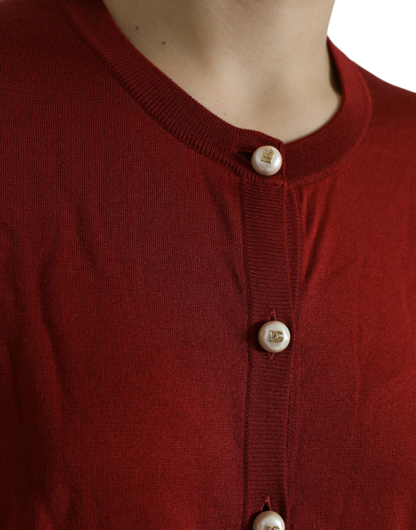 Dolce &amp; Gabbana Cardigan multicolore Pull ras du cou en soie color block