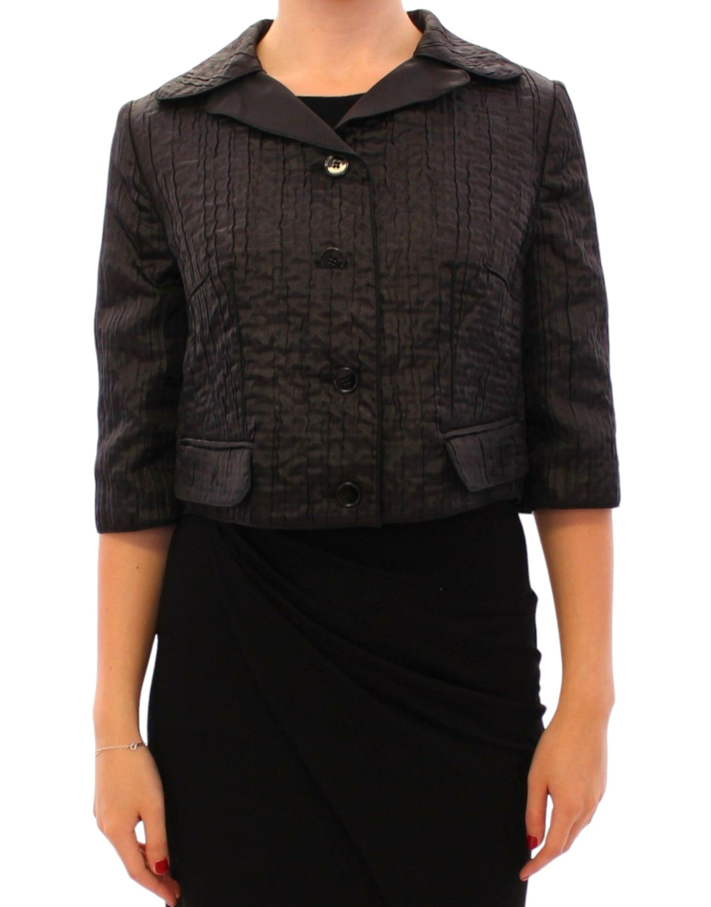 Dolce &amp; Gabbana Manteau boléro court noir