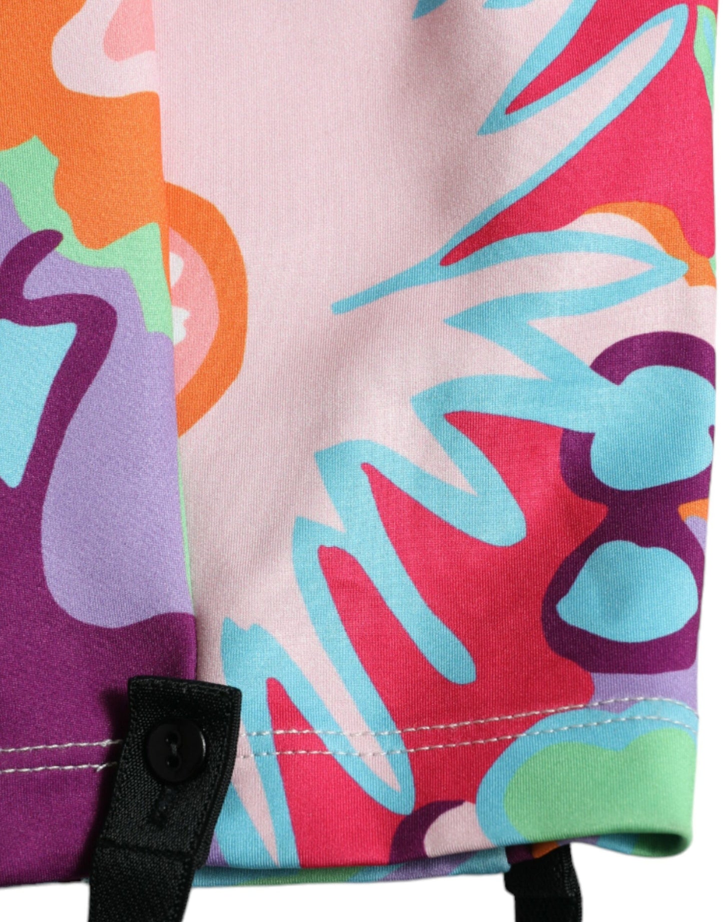 Pantalon legging taille haute à fleurs multicolores Dolce &amp; Gabbana