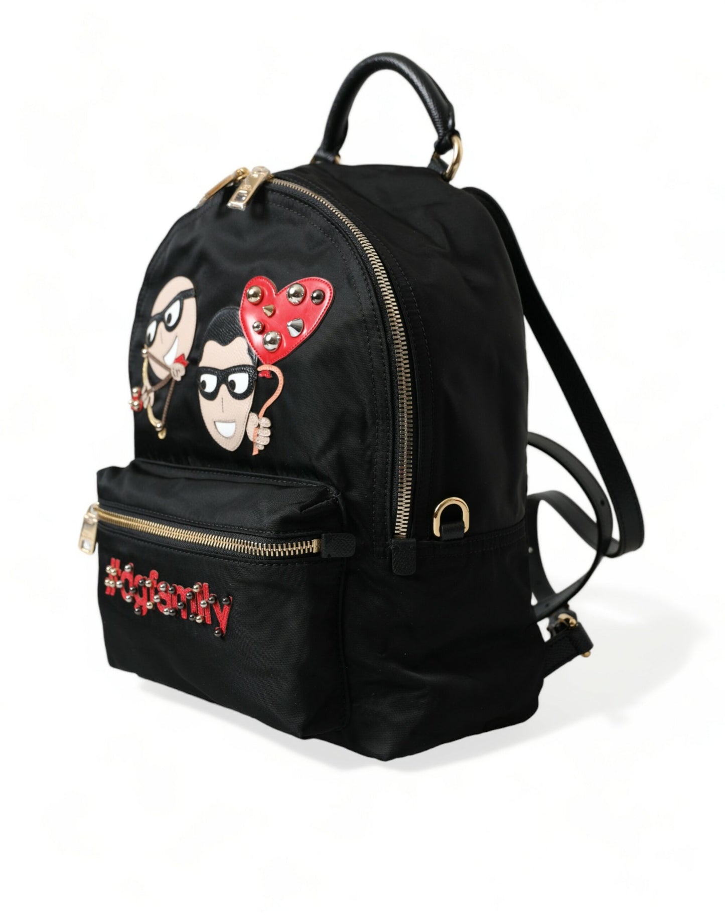 Sac à dos Dolce &amp; Gabbana noir orné #DGFAMILY VULCANO