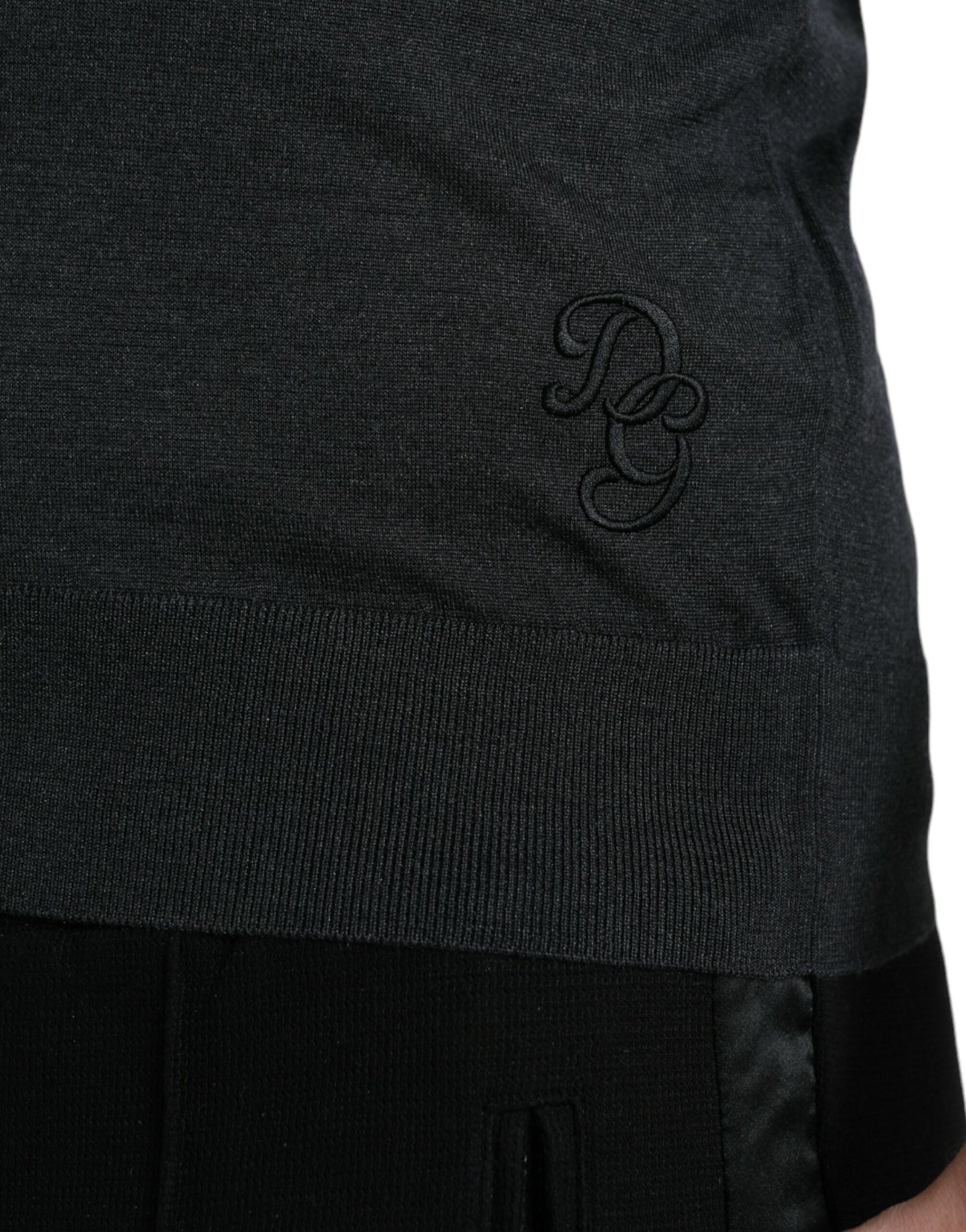 Dolce & Gabbana Dark Gray Crew Neck Short Sleeves T-shirt