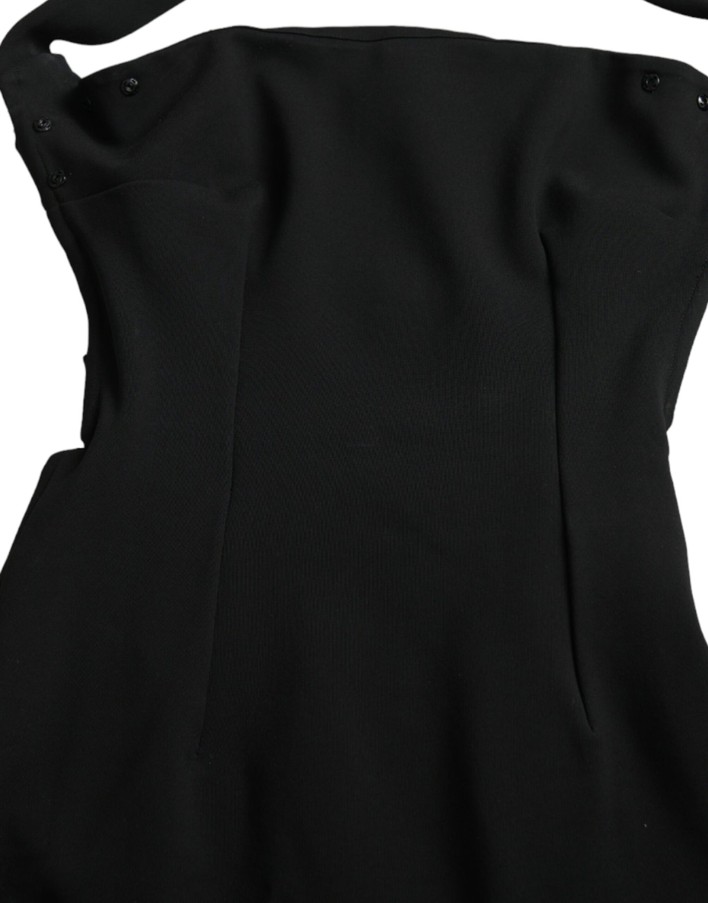 Robe mi-longue noire fourreau dos nu sans manches Dolce &amp; Gabbana