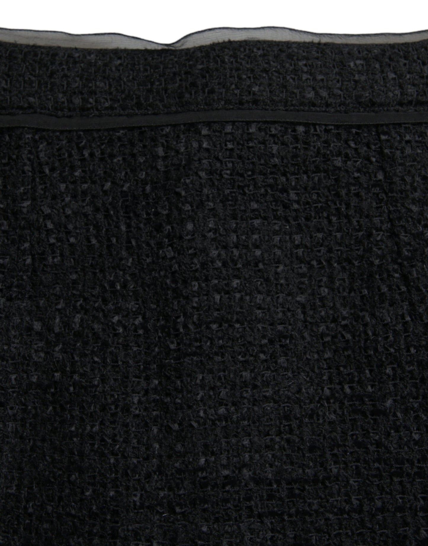 Jupe crayon mi-longue taille haute en laine noire Dolce &amp; Gabbana