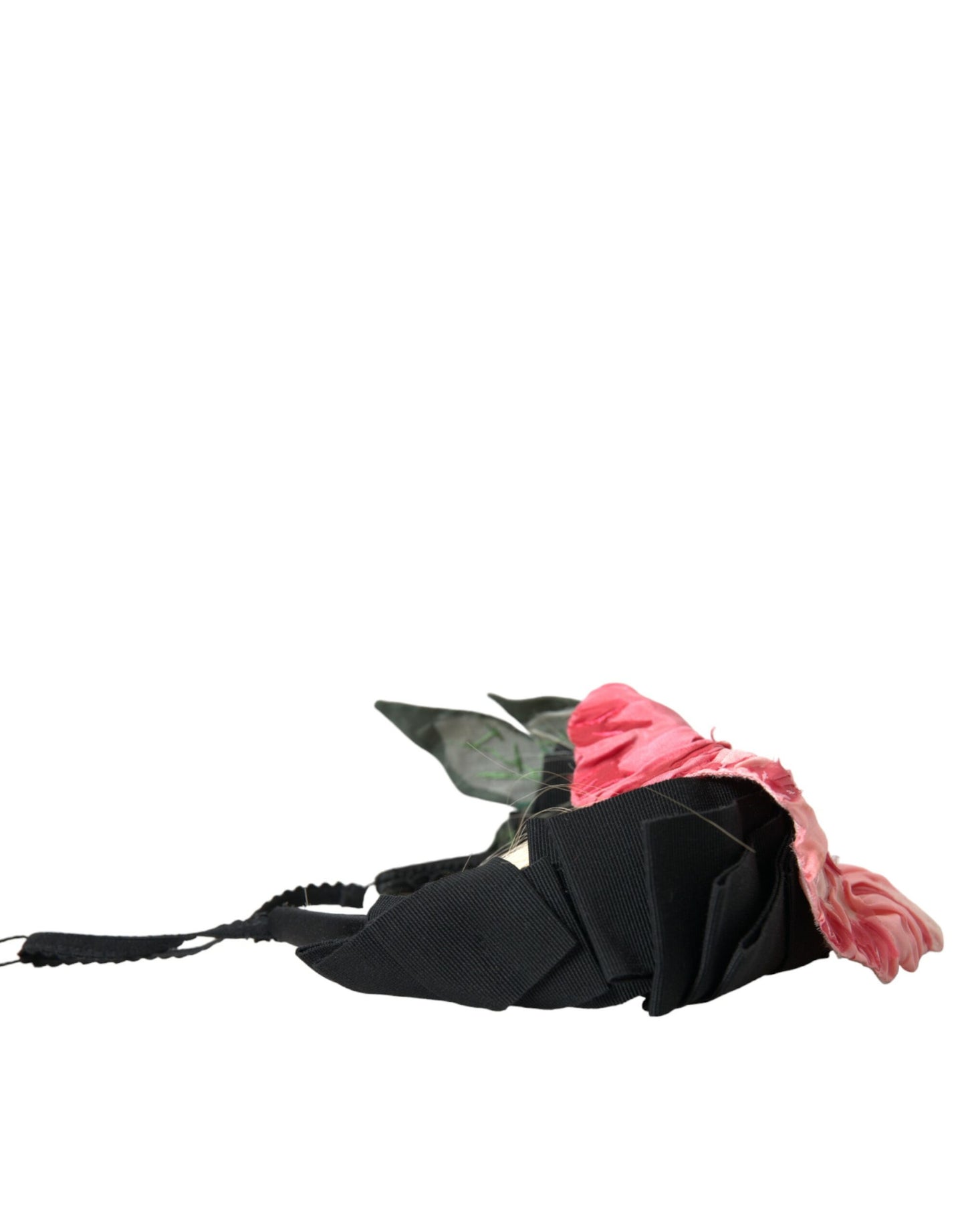 Bandeau de coiffure en viscose noire et blanche Dolce &amp; Gabbana