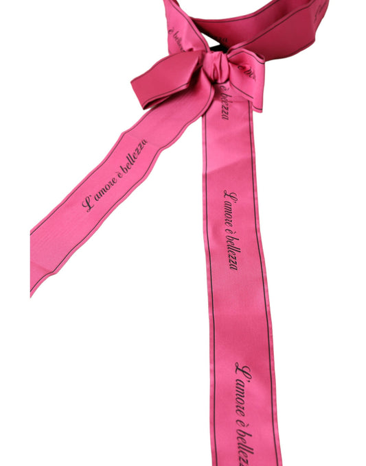 Ceinture rose Love Is Beauty de Dolce &amp; Gabbana