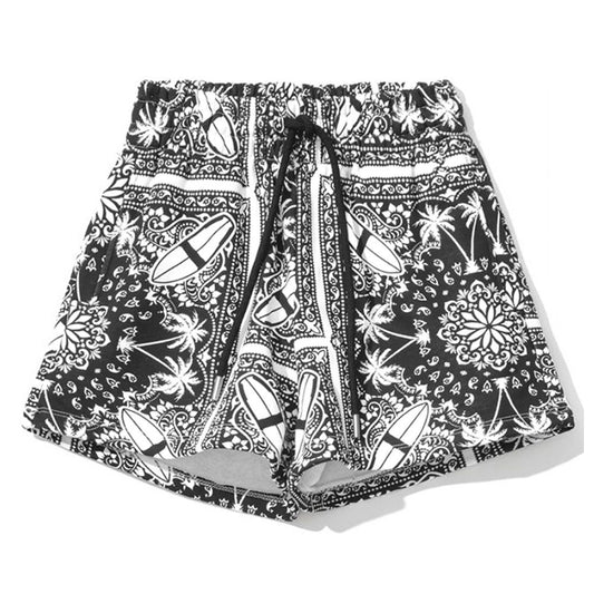 Short en coton monochrome à palmiers Comme Des Fuckdown Chic