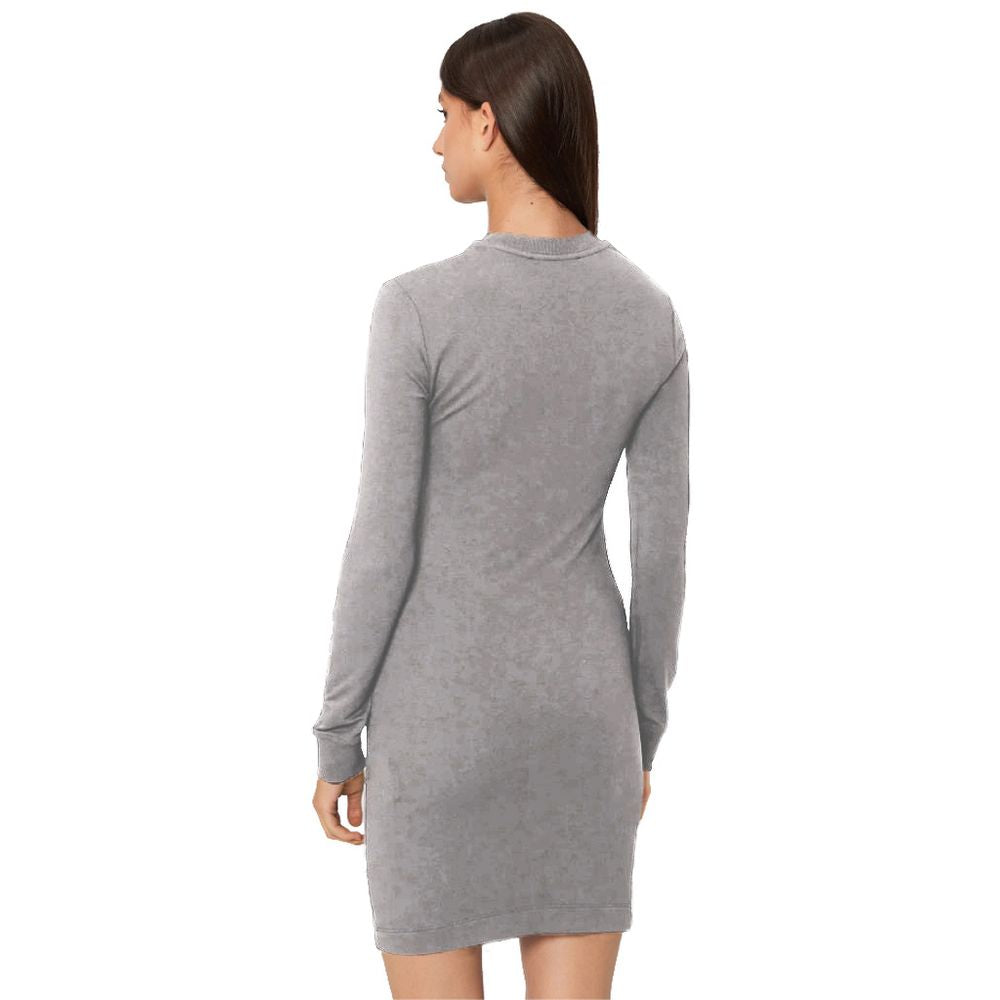 Robe en coton marron Love Moschino pour femme