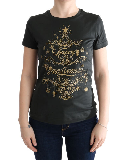 T-shirt Dolce &amp; Gabbana en coton vert Motif 2017