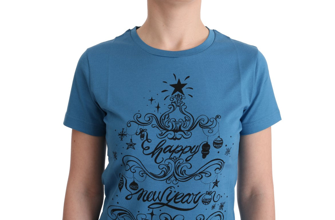 T-shirt Dolce &amp; Gabbana en coton bleu à motif 2017