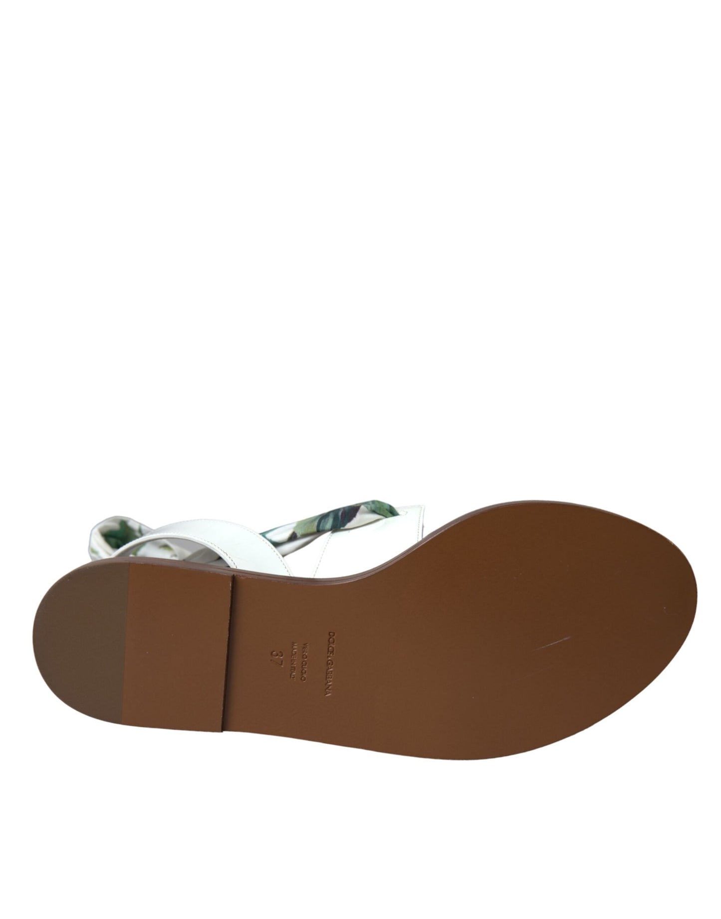 Sandales à bride cheville à imprimé floral multicolore Dolce &amp; Gabbana