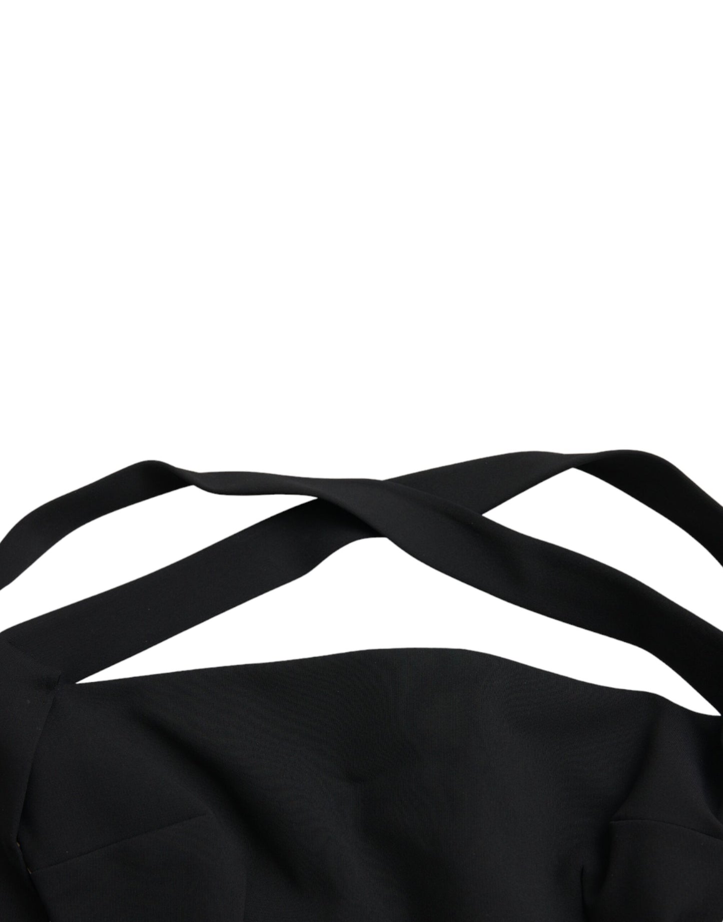 Robe mi-longue noire fourreau dos nu sans manches Dolce &amp; Gabbana