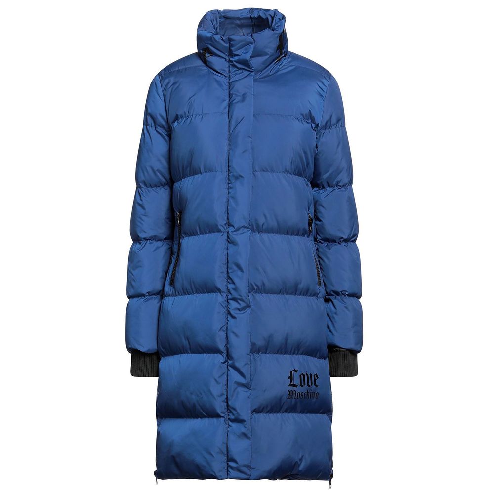 Doudoune longue Love Moschino Chic avec détail logo