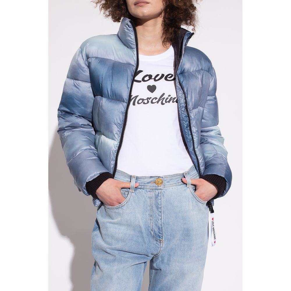 Veste femme Love Moschino en polyester bleu clair