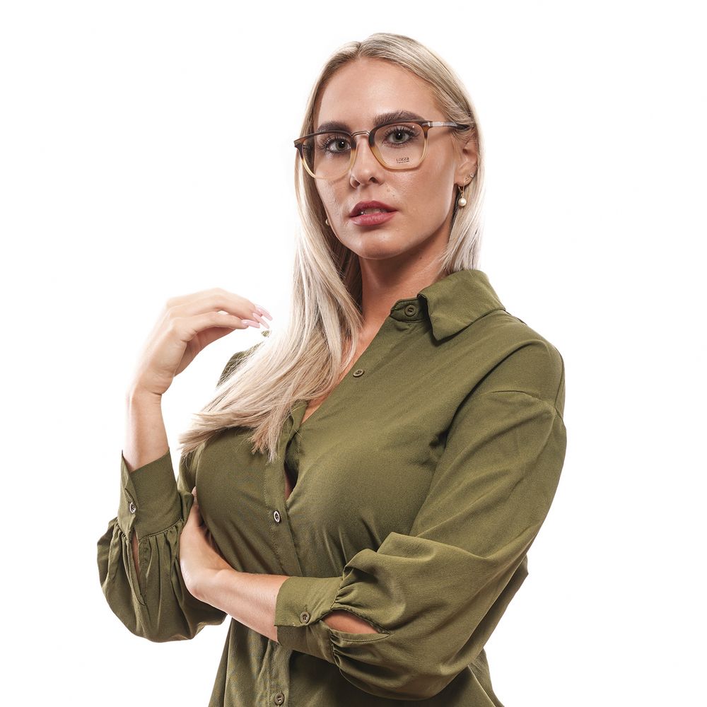Montures optiques unisexes jaunes Lozza