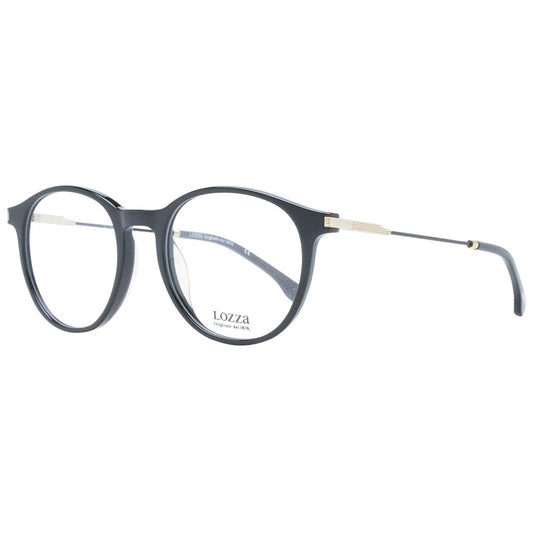 Montures optiques unisexes noires Lozza