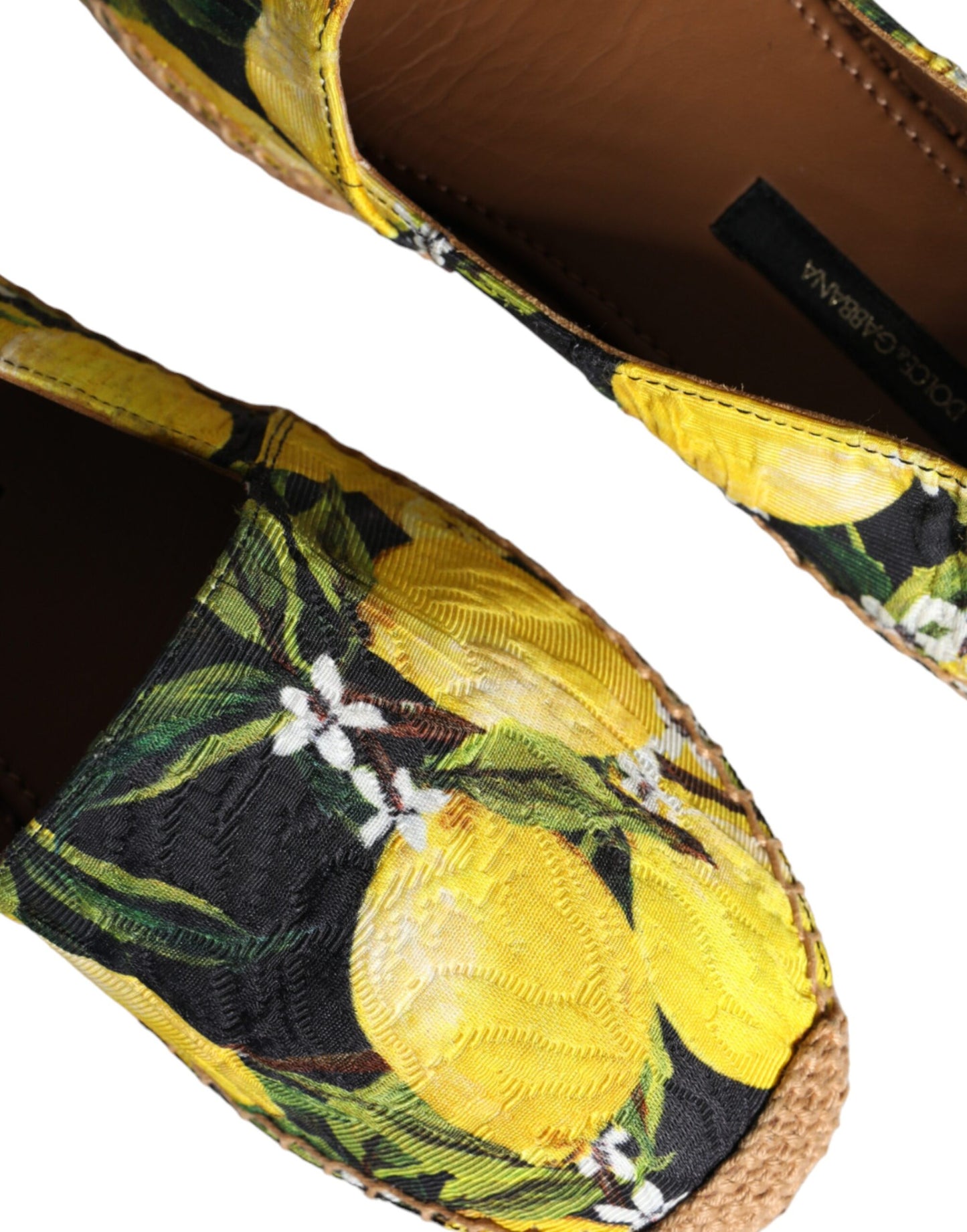 Espadrilles à enfiler Dolce &amp; Gabbana multicolores citron