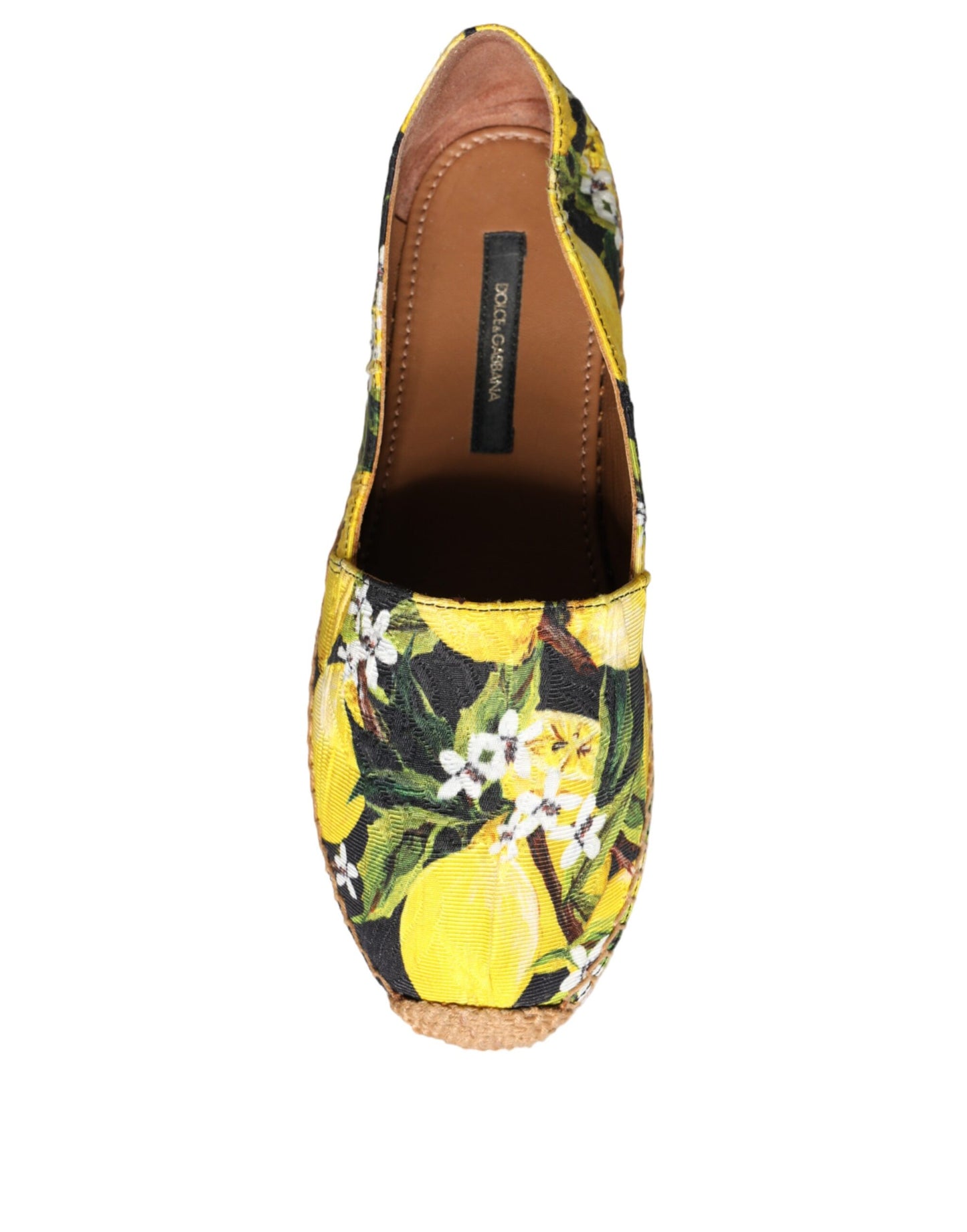 Espadrilles à enfiler Dolce &amp; Gabbana multicolores citron