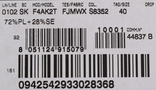 Jupe crayon droite en jacquard multicolore Dolce &amp; Gabbana