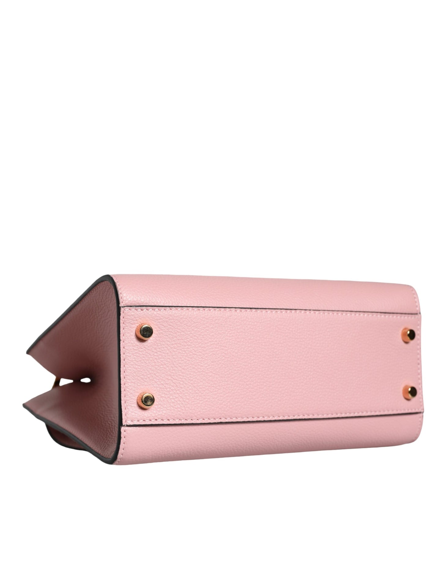 Petit sac bandoulière Versace en cuir de veau grainé rose