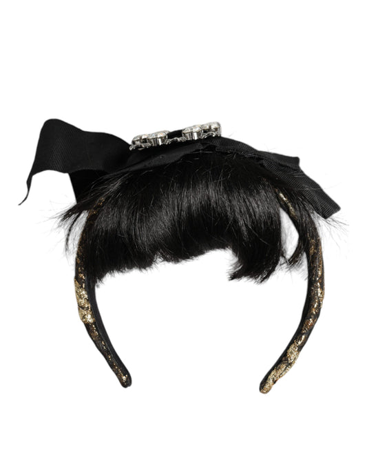 Bandeau diadème en cristal pour coiffeur Dolce &amp; Gabbana Black Hair