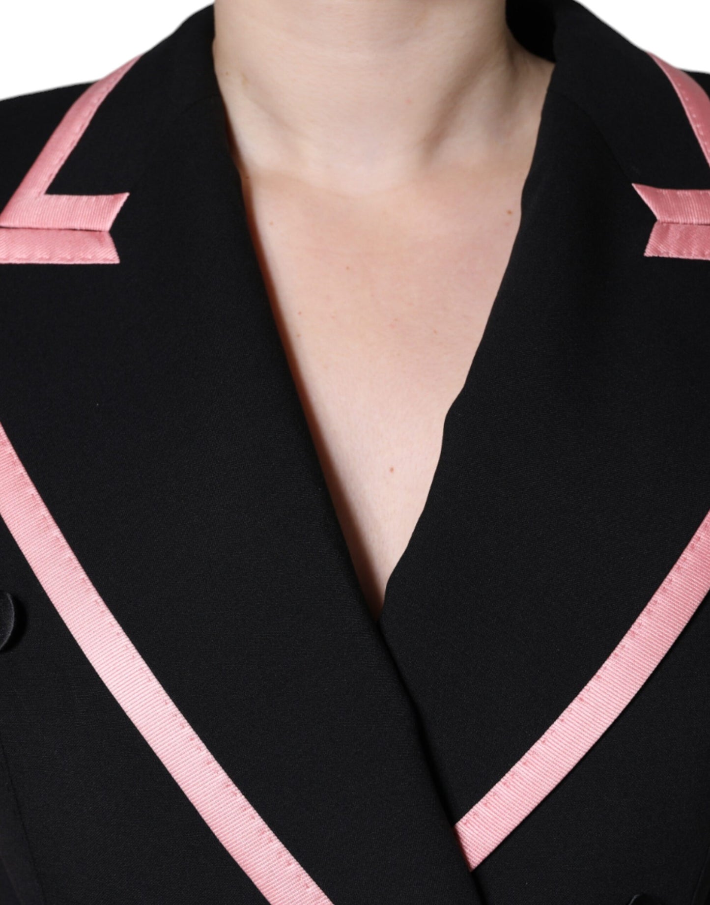 Robe combinaison sans manches en laine mélangée noire Dolce &amp; Gabbana