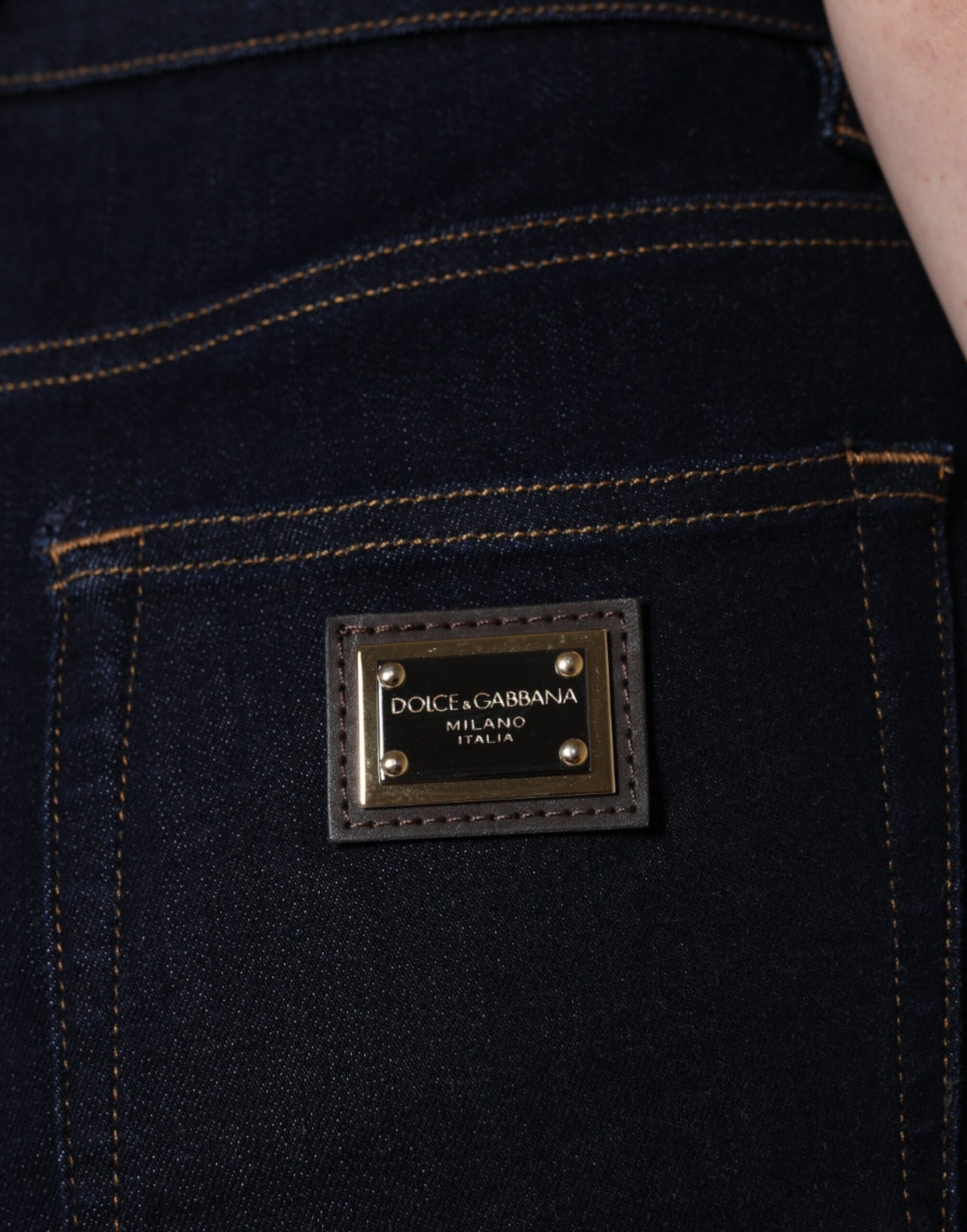 Jean skinny taille haute noir GRACE de Dolce &amp; Gabbana