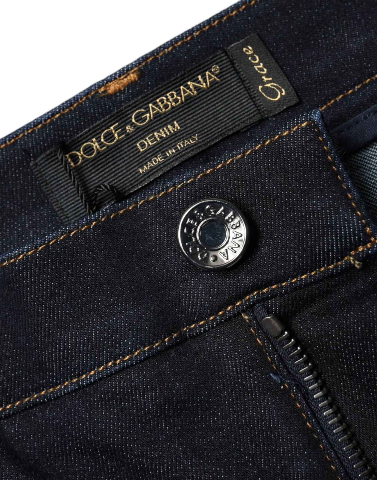Jean skinny taille haute noir GRACE de Dolce &amp; Gabbana